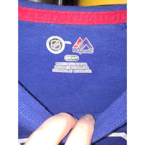 Majestic NHL New York Rangers Long Sleeve Tee Size Small - Picture 5 of 7